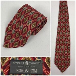 Robert Talbott Tie Best Of Class  Nordstrom Multicolor 100% Silk Made USA EUC